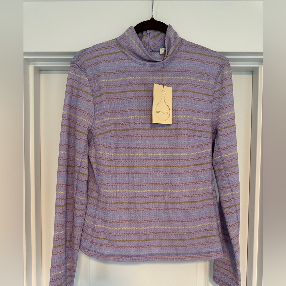 STINE GOYA Purple Ari Turtleneck